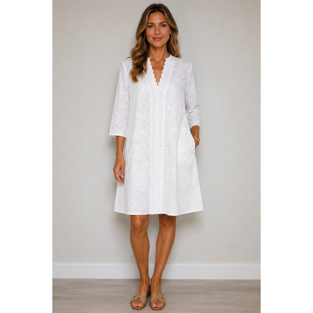 Lilly Pulitzer Brooke Tunic Dress Resort White Lion In The Sun Pigment 93244 M